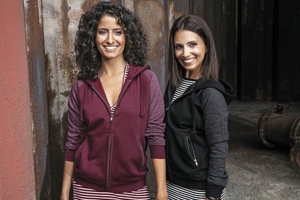 Miners mate Zip-Hoody aus Baumwolle mit Reißverschluss für Damen