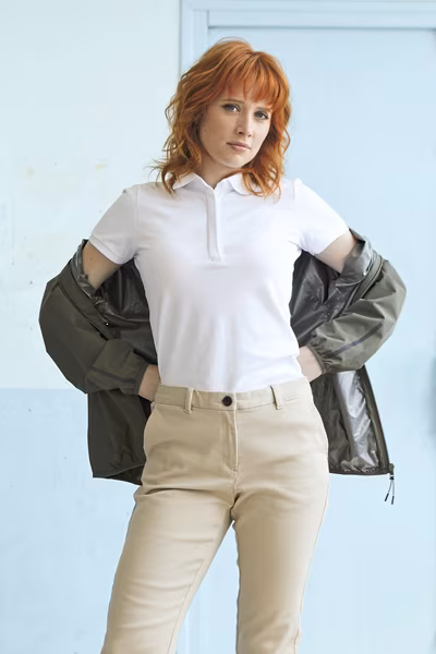 NEOBLU Piqué Polo Shirt with Concealed Button Placket
