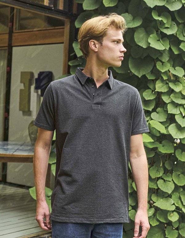 Neutral Recycled Cotton Polo mit Piqué-Strick