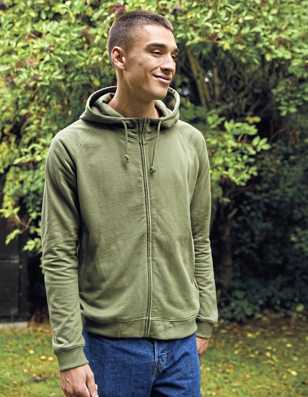 Neutral Hoodie mit verstecktem Reißverschluss, Fairtrade