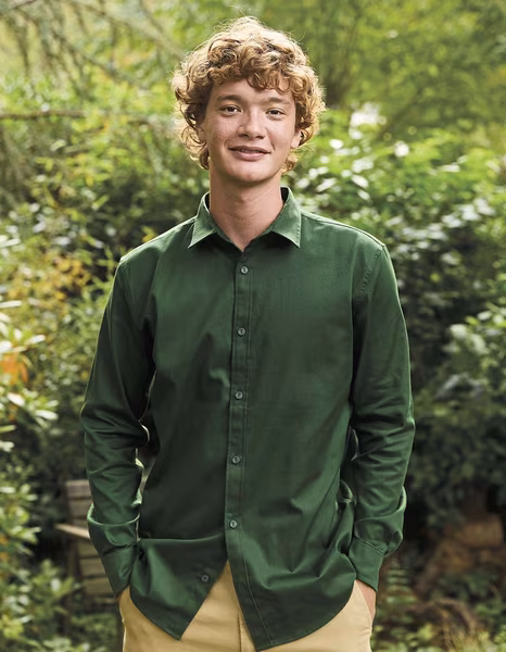 Neutral Fairtrade Cotton Twill Shirt for Men