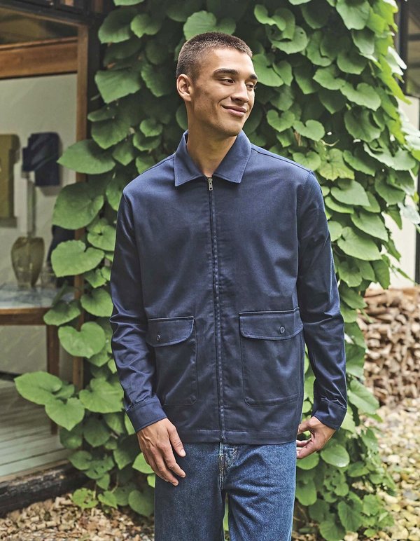 Neutral Nachhaltige Twill-Jacke aus Bio-Baumwolle
