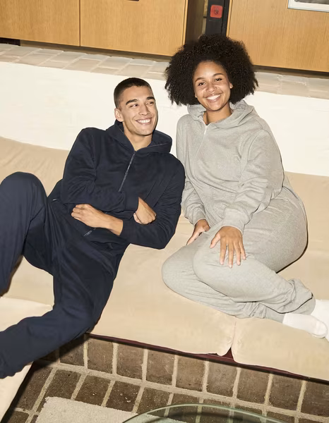Neutral Organic Cotton Jumpsuit with Hood