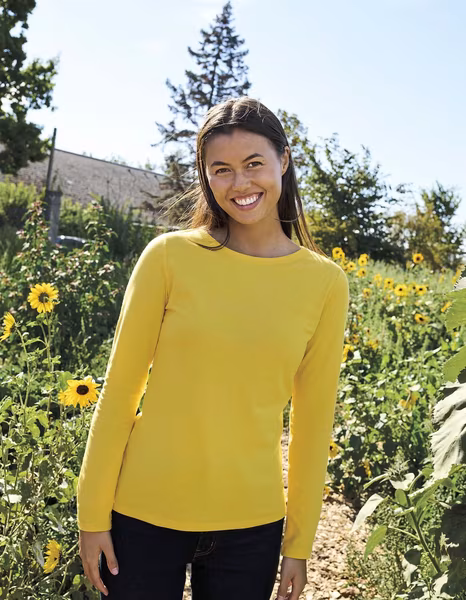 Neutral Sustainable Women's Long Sleeve T-Shirt Organic Cotton