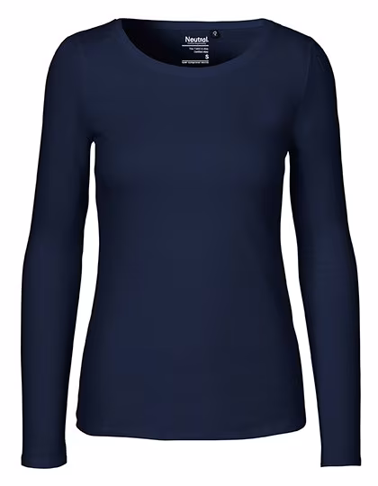 Neutral Nachhaltiges Damen Langarm T-Shirt Bio-Baumwolle, Navy S, NE81050