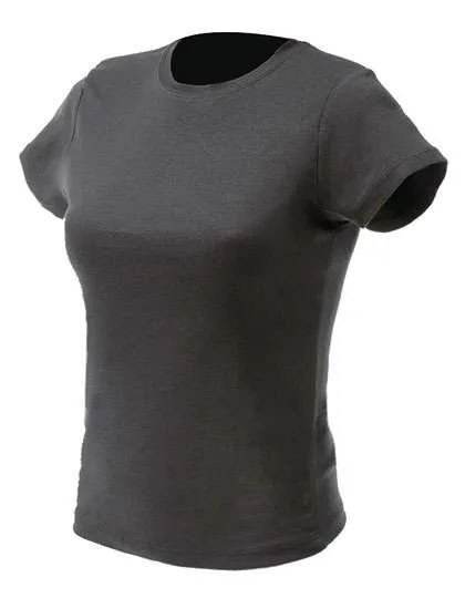 Nath T-Shirt con Colletto a Costine Sottile da Donna
