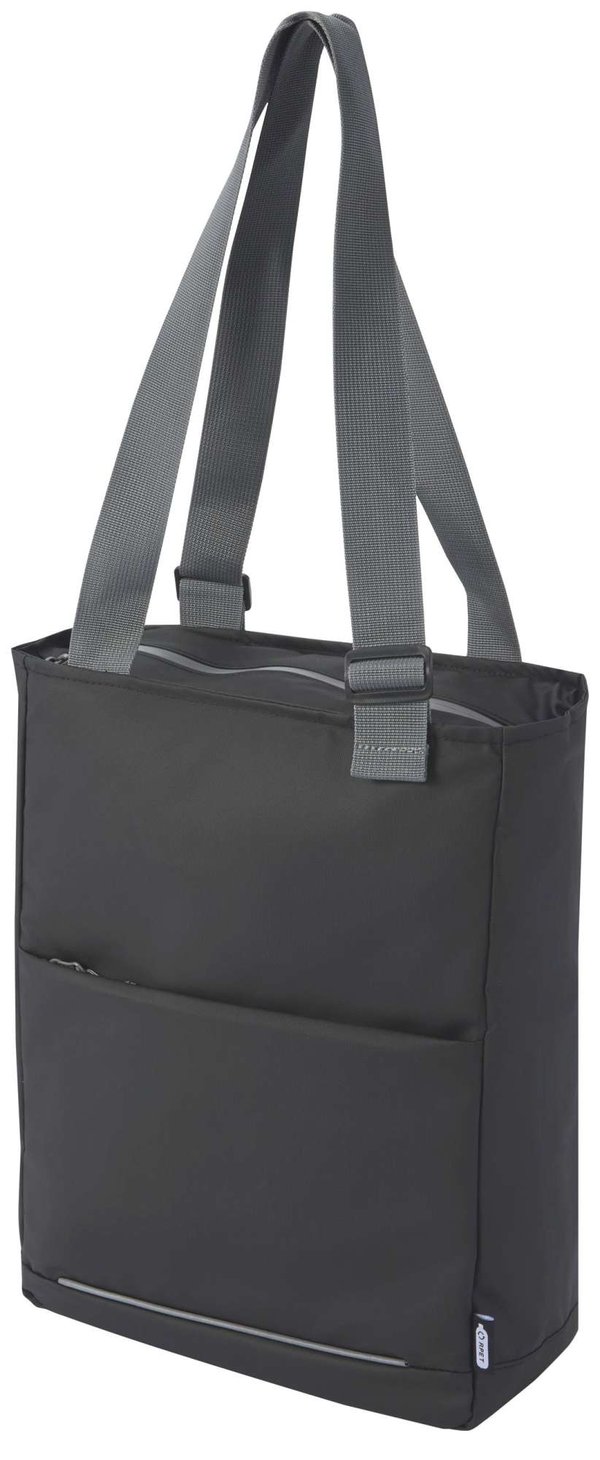 L-merch Recycelte Laptop-Tasche 14L, Schwarz