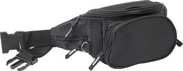L-merch Gürteltasche Schwarz mit 4 Vordertaschen
