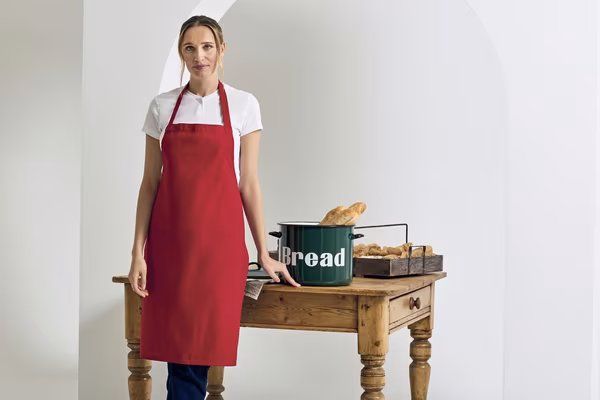 Premier Workwear Organic Cotton Bib Apron without Pocket