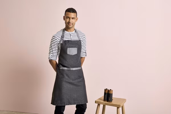 Premier Workwear Domain Contrast Denim Apron 86 cm