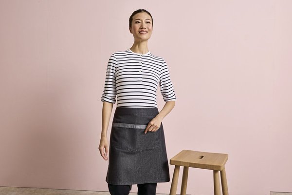 Premier Workwear Denim Hüftschürze mit Kontrastdetails