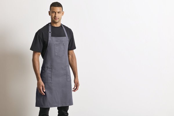 Premier Workwear Baumwoll-Latzschürze im Chino-Stil
