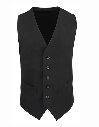 Premier Workwear Lined Polyester Waistcoat with Satin Back Panel