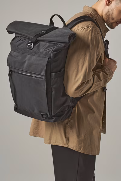 Quadra Roll-Top Laptop Backpack made of Recycled Polyester