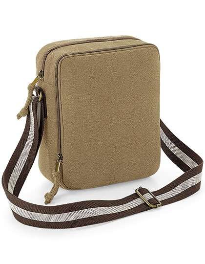 Quadra Vintage Canvas Mini Reporter Umhängetasche