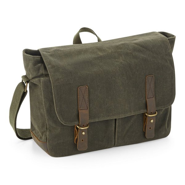 Quadra Heritage Waxed Canvas Messenger Tasche