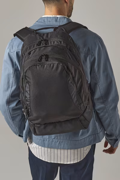 Quadra Vessel Laptop Rucksack Schwarz 26L