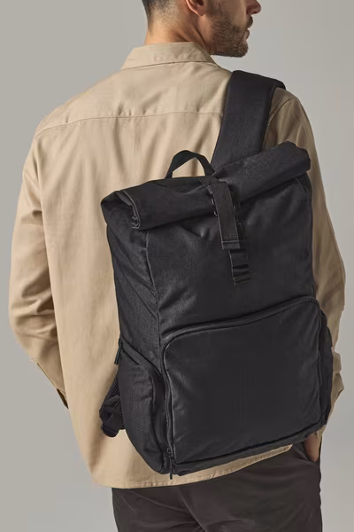 Quadra Roll-Top Backpack with USB Port