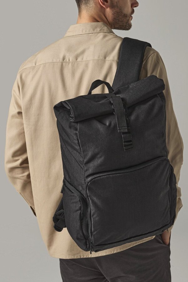 Quadra Roll-Top Rucksack mit USB-Anschluss