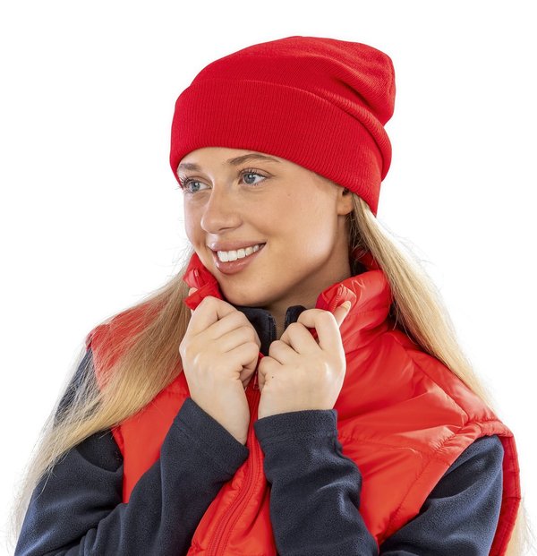 Result Winter Essentials Wollene Skimütze mit doppelter Verarbeitung