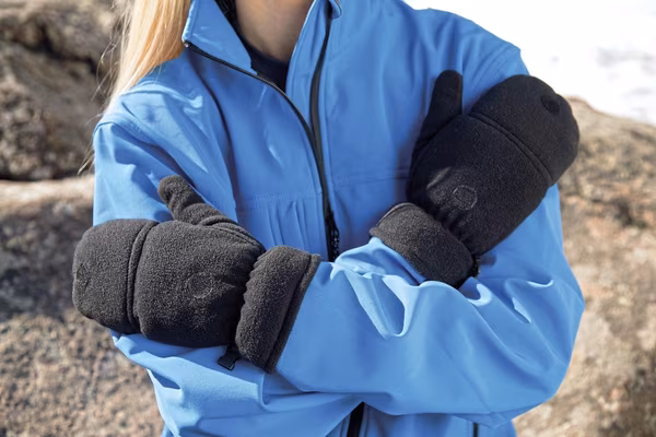 Result Winter Essentials Palmgrip Fleecehandschuhe mit Klettverschluss