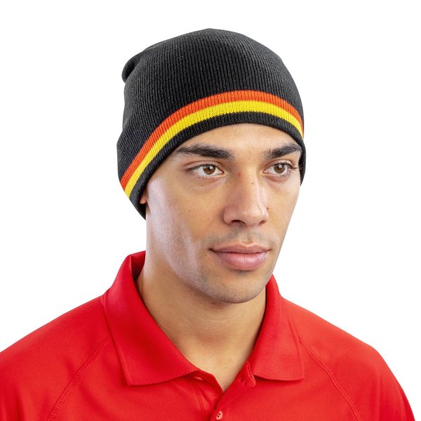 Result Winter Essentials National Beanie mit Kontraststreifen