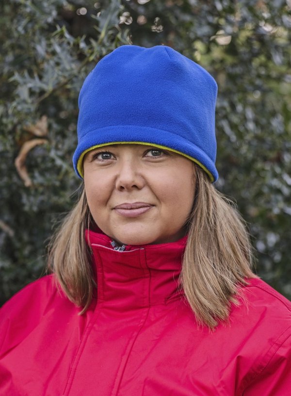 Result Winter Essentials Wendbare Fleece-Sturzmütze mit Kontrastfarbe