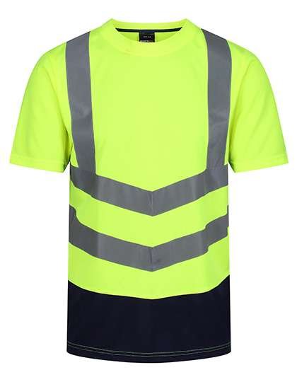 Regatta High Visibility Hi-Vis Kurzarm T-Shirt mit Reflexstreifen