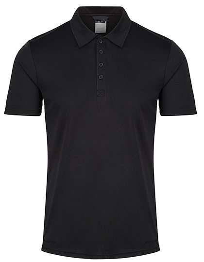 Regatta Honestly Made Recyceltes Polyester-Polo mit 3-Knopfleiste, Black XS, RG1960