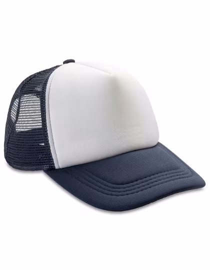 Result Headwear Detroit ½ Mesh Trucker Cap, Snapback, Navy/White One Size, RH089