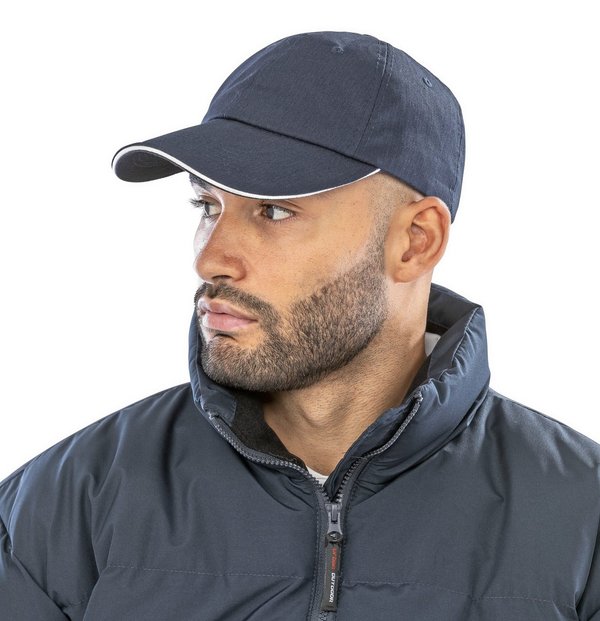 Result Headwear Herringbone Cap mit Sandwich Peak
