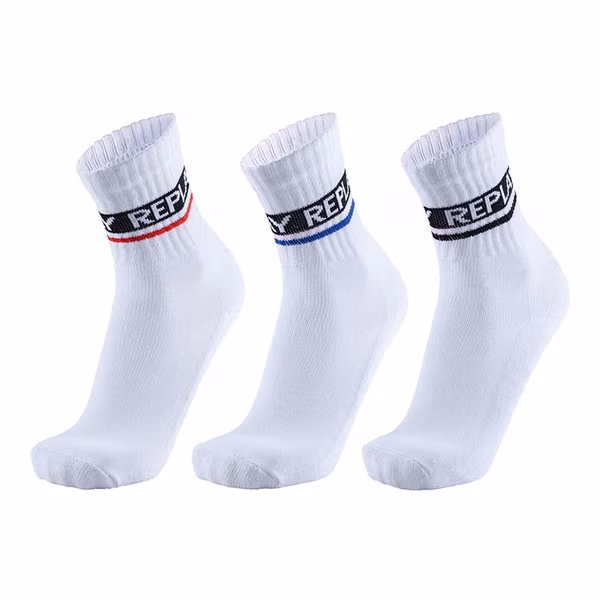 Replay Tennissocken 3er-Pack mit Zierstreifen