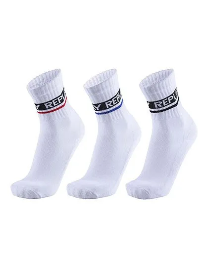 Replay Tennis Socks 3-Pack with Decorative Stripes