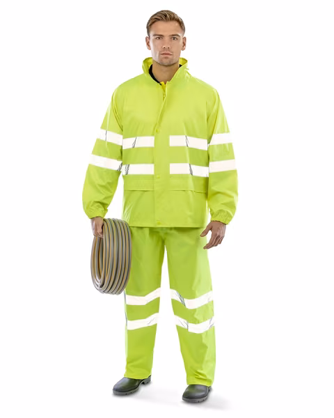 Result Safe-Guard High-Visibility Waterproof Suit Stormdri