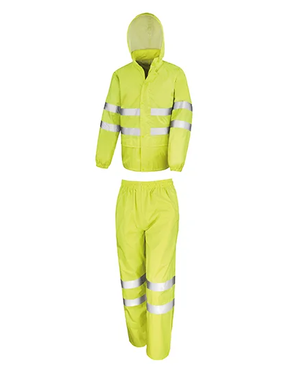 Result Safe-Guard High-Visibility Waterproof Suit Stormdri