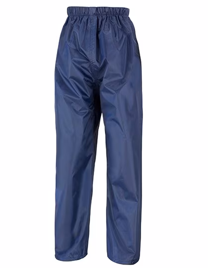 Result Core Wasserdichte Kinder Regenhose mit Druckknöpfen, Navy M (7-8), RT226J