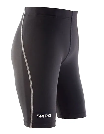 SPIRO Junior Bodyfit Shorts with Contrast Seam