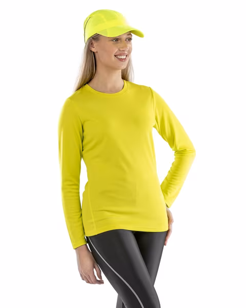 SPIRO Quick-Dry Langarmshirt mit Kragen für Damen