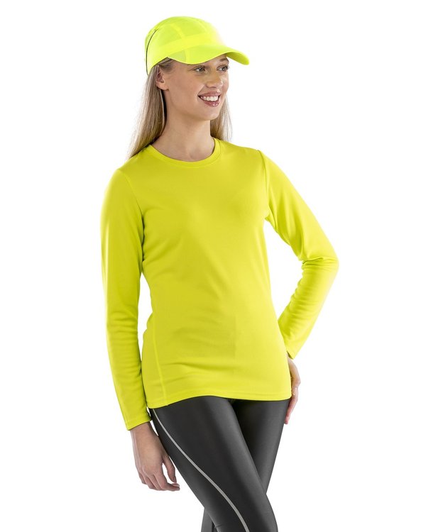 SPIRO Quick-Dry Langarmshirt mit Kragen für Damen
