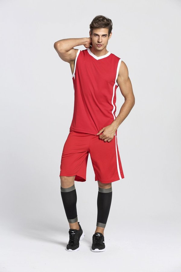 SPIRO Basketball Quick Dry Top V-Ausschnitt für Herren