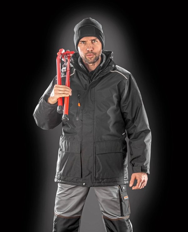 Result Work-Guard Wasserdichter Vostex Long Coat mit Kapuze