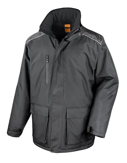 Result Work-Guard Vostex Long Coat impermeabile con Cappuccio