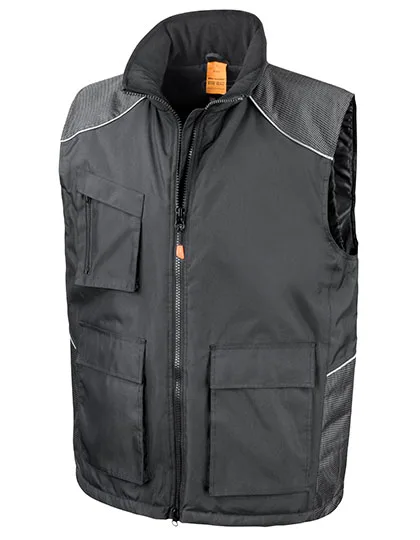 Bodywarmer impermeabile con riflettori