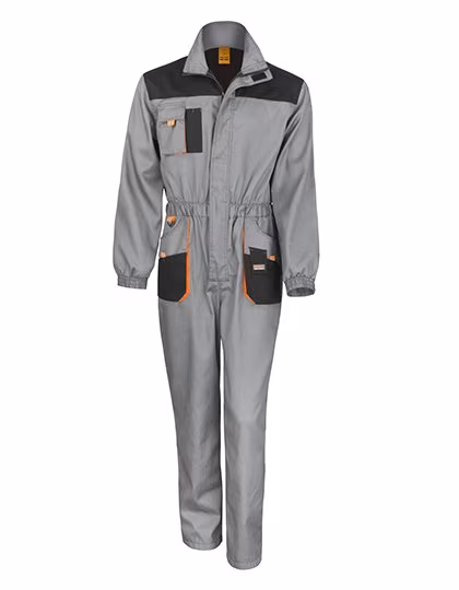 Result Work-Guard Arbeitsoverall mit Wasserabweisendem Gewebe, Grey/Black 4XL, RT321