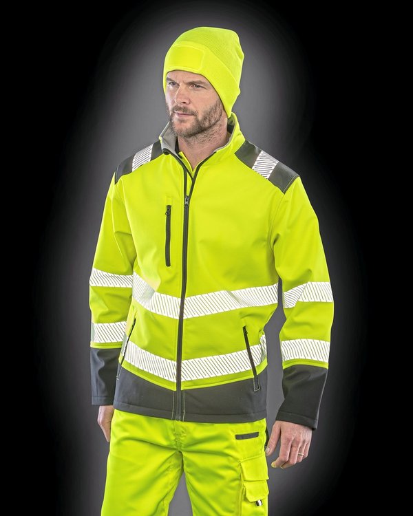 Result Safe-Guard Bedruckbare Ripstop Sicherheit Softshell-Jacke