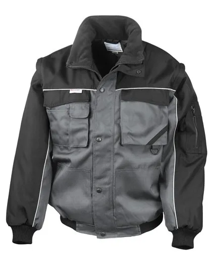 Result Work-Guard Zip Sleeve Jacket with Detachable Sleeves