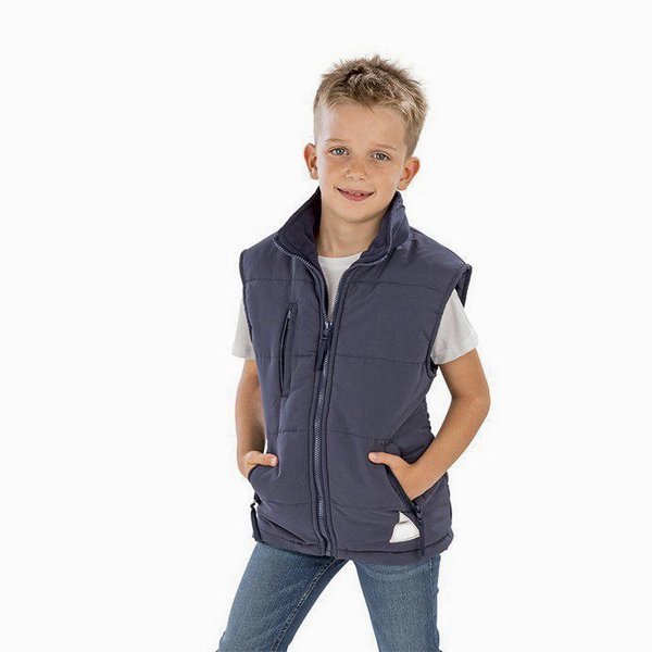 Result Junior Ultra Padded Bodywarmer mit Kapuze