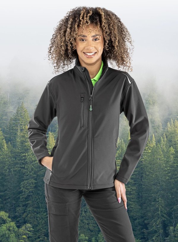 Result Genuine Recycled Softshell Jacke aus Recyclingmaterial für Damen
