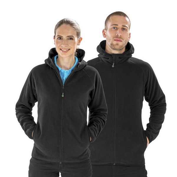 Result Genuine Recycled Recycelte Kapuzen-Microfleece Jacke