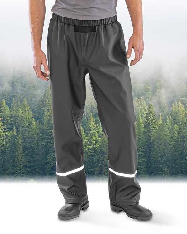 Prism PU Waterproof Trouser with Reflective Bands & Recycled Backing